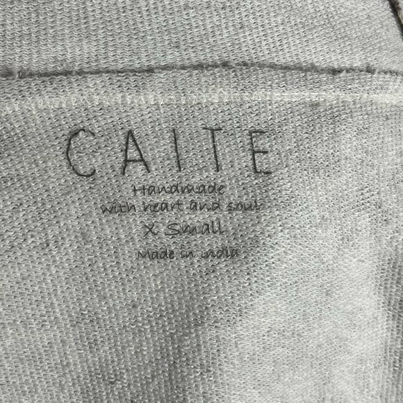 CAITE Small Leopard Camo Print Floral‎ Embroidered French Terry Cardigan Hoodie - Picture 8 of 11